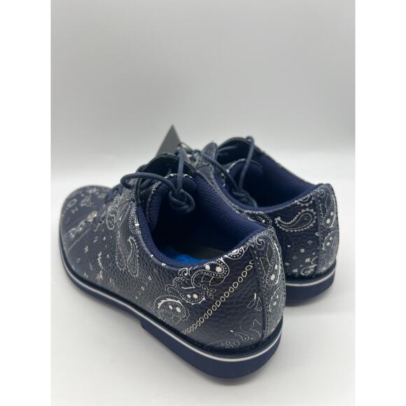 G/FORE Bandana Gallivanter Golf Shoes Navy Twilight Pebble Leather Size 7.5 - Picture 8 of 16
